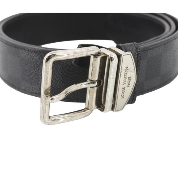 AUTHENTIC Louis Vuitton Damier Graphite Belt - Picture 3 of 5